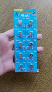(1 biji bukan per lembar) Vinnic L721F Baterai jam tangan Vinnic AG11 L721F Alkaline 1.5V Original