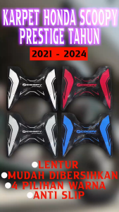 KARPET SCOOPY SCOPPY NEW 2021 2022 2023 2024 BORDES ALAS PIJAKAN KAKI HONDA KARET ANTI LICIN PNP