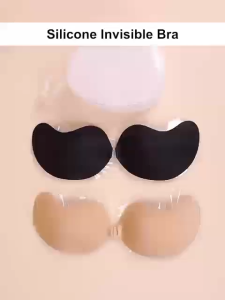 Push Up Bra Reusable Silicone Strapless Invisible Bra Self Adhesive Breast Chest Bra Pasties Enhancer Breast Strapless Bra Pad