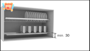 Premium quality S304 Stainless Steel Kitchen Cabinet Dish Rack/Cabinet Dish dryer