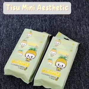 Tisu Basah Mini Karakter 2-Ply Travel Size - Paket Hemat 8 Bungkus