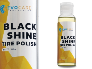 Black Shine Tire Polish Semir Ban Mobil & Motor Non Silicon - Evocare Protection