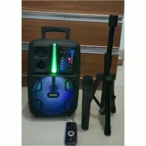 Speaker Bluetooth Fleco F 8809 Led 85 Inch Free Mic Wireless Karaoke + Remote + Stand - Speaker Karaoke Full Bass - Salon Aktif Extra Power Full Bass F-8809 Led - Speaker Aktif Bluetooth Full Bass Ukuran Besar Fleco F-8809 Led Gratis Mic Wireless