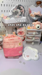 Khăn lau mặt khô đa năng Animerry dùng 1 lần chính hãng - Tiện dụng an toàn siêu mềm mại 40 miế