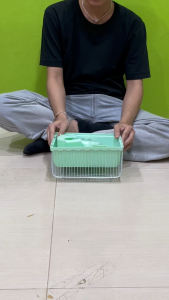 กรงหนู 2/3 แบบพกพา เหมาะสำหรับพาออกไปนอกบ้าน  ขนาด 27x17x15 CM 5 สี