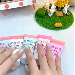 Kids DIY Cream Glue Hair Clip Handmade Bag Material Pack Cute Resin Accessories Girl Hair Accessories