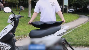 PU Leather Motorcycle Seat Cover Waterproof Sun Protection Seatcover Cushion Cover Motor Seat Protector Mat Dustproof Seat