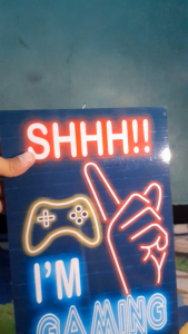 HIASAN DINDING WALL DECOR MENYALA MDF