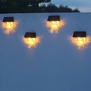 Warmtaste Solar Butterfly Wall Lights Outdoor Waterproof Warm And RGB Color Decorative Garden Lamp Deck Solar Wall Light For Fence Step Yard Patio