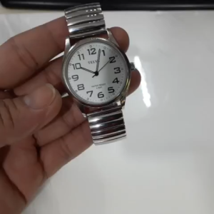 Đồng hồ nam dây chun co giản Telva size 38mm second hand si Nhật