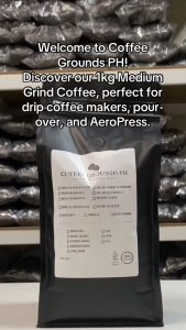 Coffee Grounds PH - Sagada Arabica Medium Roast 1kg | Medium Grind Coffee | Organic Coffee For French Press Coffee Maker