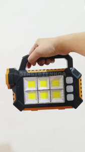 Đèn Pin Sạc Cầm Tay 3 Chế Độ Sáng Tiện Lợi Có Thêm Sạc Qua Tấm Pin Năng Lượng Mặt Trời