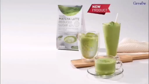 กิฟฟารีน มัทฉะลาเต้  ชาเขียวมัทฉะ ไม่มีโคเลสเตอรอล ไม่มีไขมันทรานส์ สูตรน้ำตาลน้อย Giffarine