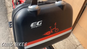 SEPEDA LIPAT 20 Inch EVERGREEN 8 dan 9 SPEED FRAME ALLOY REM HYDRAULIC