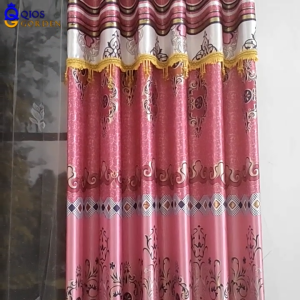 Hordeng Jendela Pintu Motif Batik Bahan Blackout Ori Model Smokering Tinggi 230 cm