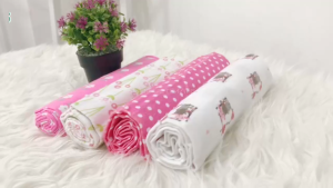 Bedong Bayi Isi 4 Carterlove 4in1 Ukuran 100 x 75 cm Selimut Anak Kain Katun Lembut Alas Tidur BDC
