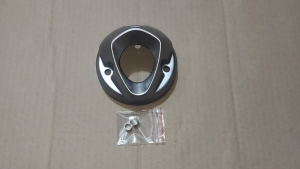 Tutup Moncong Ujung Knalpot Yamaha Vixion New Corong Cover Knalpot Vixion New 1PA Silver