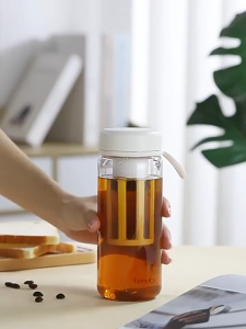 [Giá siêu thấp] Bình pha cold brew 600ml nhựa cao cấp Bình ủ trà cold brew Có bộ lọc dễ dàng tháo rời