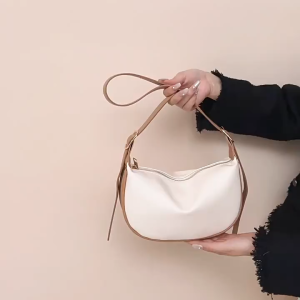 Diana Dumpling Bag Premium Soft PU Leather Zipper Opening Adjustable Strap Chic & Modern