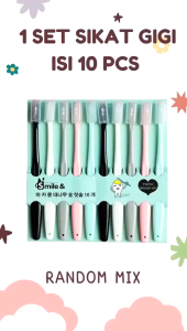 Sikat Gigi 10 in 1 / Sikat Gigi Dewasa / Sikat Gigi Bulu Halus Murah / Sikat Gigi Bulu Lembut / Sikat Gigi Impor