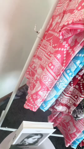 ชิ้นเสื้อฮาวาย+กางเกงขายาว ลายช้าง Set 2