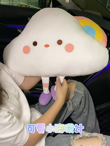 Car Seat Cushion Universal Cooling Seat Pad Cute Cloud Car Seat Cushion Non-slip Wear Resistant and Detachable