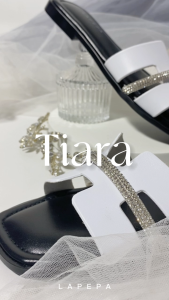 LAPEPA AJA - TIARA Sandal Flat Teplek Wanita Variasi Kristal