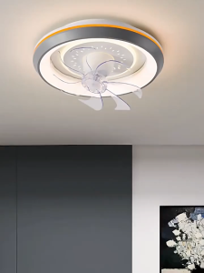Free Gift: NEW Invisible Ceiling Fan Light with LED 3 Color Light & 6 Gears 7 Blades