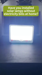 [Free shipping]Solar Flood Light Outdoor Waterproof IP67 Lamp Street Light  Automatic lighting Indoor Solar lights  With Solar Panel