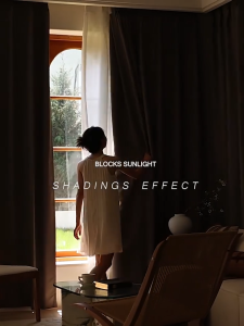 STILOVH Morandi series blue blackout curtain Aesthetic curtains for window living room bedroom Kurtina makapal with ring