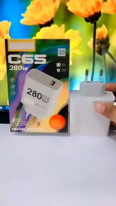 Batok Casan HP RLME C65 280W Travel Charger Support Fast Charging