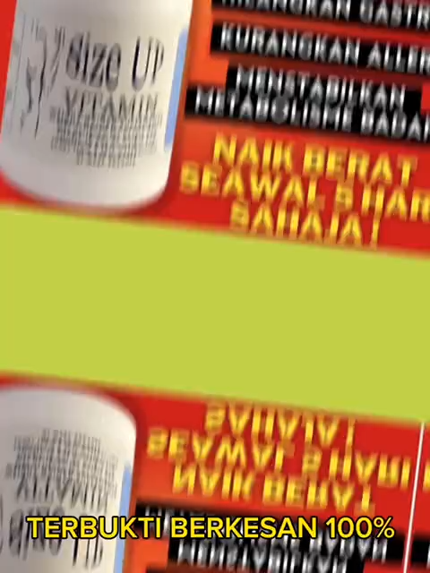 Size up Vitamin Super Gemuk Badan Original Ubat Gemuk Untuk Lelaki Weight Gain Multivitamin Supplement