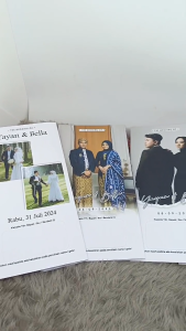 (50pcs) Undangan Pernikahan Lipat (LBS B)