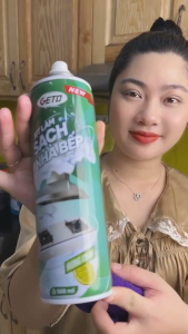 Bình xịt tẩy dầu mỡ nhà bếp GETO 500ml đánh bay vết bẩn cứng đầu trên xoong nồitường gạch lưới máy hút mùi