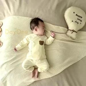 Babymommy👶0-3months Cotton Infant Newborn Baby Top & Bottom - Sweetheart Series