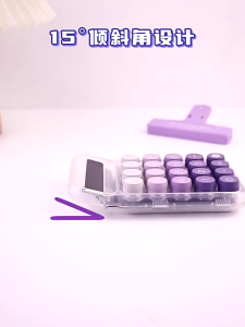 High quality 8 digit-10 digit high definition display calculator transparent gradient color calculator Huayi 168