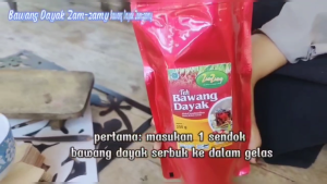BAWANG DAYAK ASLI KALIMANTAN SERBUK 250 GRAM MURNI TANPA CAMPURAN