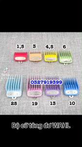 Bộ 8 Cữ Tông Đơ Gá Thép Wahl 1.5mm 3mm 4.5mm 6mm 10mm 13mm 19mm 25mm