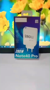 Batok Adapter INFNIX Note 40 Pro Fast Charger 280W Quick Charge 3.0