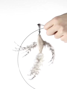 AP AIMAYAPET Cat Teaser Stick Cat Interactive Toy Cat Toy Teaser Cats Teaser Feather Stick Toy with Suction Cup Mainan Kucing Murah