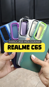 Hard Case For REALME C65 Hologram Mika Casing Hybrid Silicon Cover Macaron Terbaru 2024