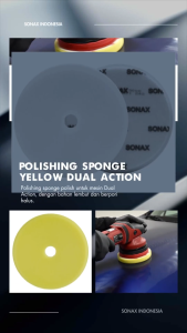 Sonax Polishing Sponge Yellow 143 mm & Dual Action Foam Pad 55 Inch