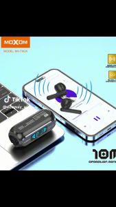 MOXOM MX-TW24 TWS WIRELESS 5.2 BLUETOOTH EARBUDS LED DISPLAY BATTERY CASE