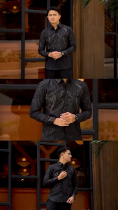 Laskala Batik Premium Tama Kemeja Batik Pria Slimfit Lengan Panjang