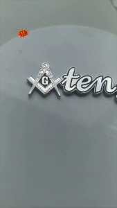 4inch Solid Metal MASON Ateng Car Emblem High Quality 3D Letter Pattern