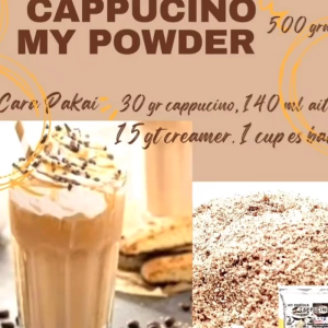 Bubuk Minuman Rasa Cappucino & Bubble Drink Powder 500gram
