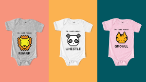 FOXNDUX Pixelate Animal Baby Romper Cotton Cute