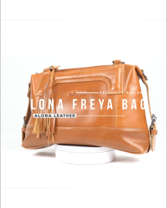 Alona Leather - Freya Bag Tas Wanita Selempang Bahu Shoulder Bag Kulit Sapi Model Jinjing Slempang