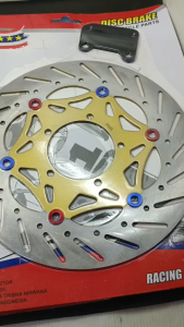 Piringan Depan Cakram Lebar 300mm Model Bulat PLUS BREKET PNP Vixion Vixion New NVL NVA