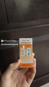 WORMECTIN 20 ml Obat gatal-gatal Gudik Kutu Caplax parasit kambing kucing anjing sapi kelinci domba